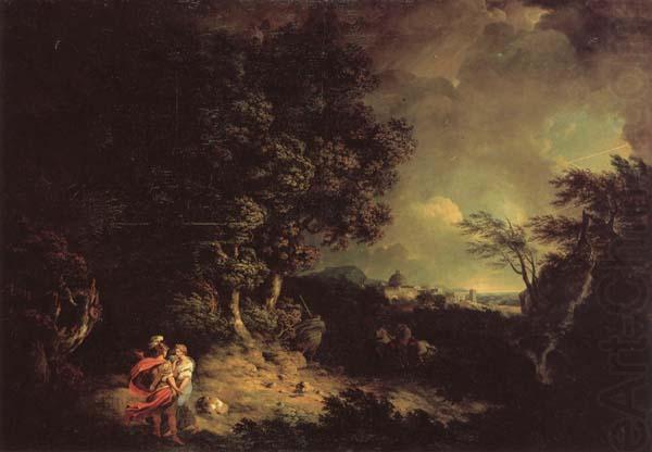 JONES, Thomas Landscape with Dido and Aeneas china oil painting image